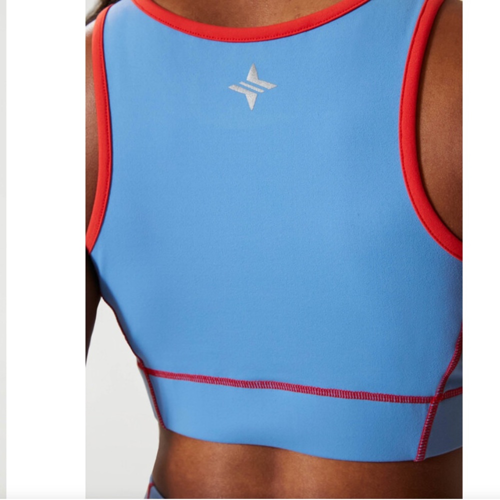 COPY - Tuckernuck Tnuck Sport Boogie Down Blue Flex Sports Bra NWT XS - Picture 3 of 7